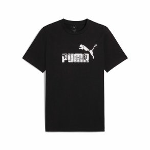 Kort�rmet T-shirt til M�nd Puma Graphics Sort