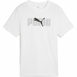 Brne Kortrmet T-shirt Puma Essentials Hvid