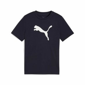 B�rne Kort�rmet T-shirt Puma Essentials Cat Marinebl�