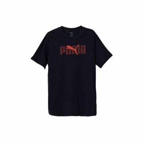 Brne Kortrmet T-shirt Puma Essentials Logo Lab B Marinebl
