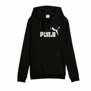 H�ttetr�je til Kvinde Puma Puma Essentials No. 1 Logo Hoodi Sort