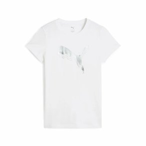 Kort�rmet T-shirt til Kvinder Puma Essentials Hvid
