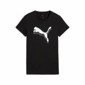 Kort�rmet T-shirt til Kvinder Puma Essentials Metallic Sort