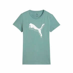 Kort�rmet T-shirt til Kvinder Puma Essentials MetallicGreen Moonetalli