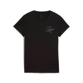 Kort�rmet T-shirt til Kvinder Puma Essentials Script Sort