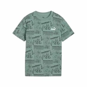 Brne Kortrmet T-shirt Puma Puma Mid90S Aop Tee B Bl Grn