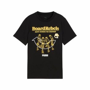 B�rne Kort�rmet T-shirt Puma Graphic Tee Sort