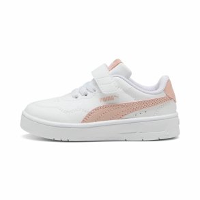 Sportssko til brn Puma Court Lally Ac+ Inf Hvid Pink