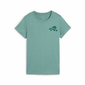 Kort�rmet T-shirt til Kvinder Puma Graphics Train Conce Gr�n