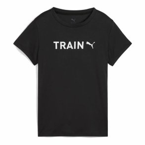 Kort�rmet T-shirt til Kvinder Puma Graphics Sort