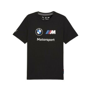 Kort�rmet T-shirt til M�nd Puma BMW MMS ESS LOGO TEE 632358 01 Sort