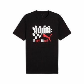 Kort�rmet T-shirt til M�nd Puma Graphics Moto Flag Sort