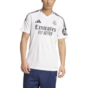 Kort�rmet fodboldtr�je til m�nd Adidas Real Madrid 24/25 Home Hvid