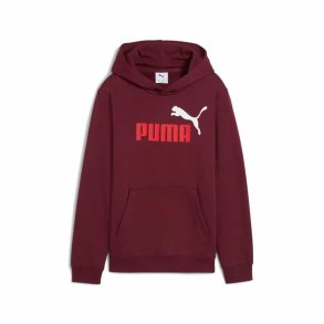 Sweatshirt med h�tte til piger Puma Essentials 2 Color No. 1 R�dbrun