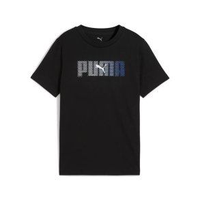 B�rne Kort�rmet T-shirt Puma Essentials Logo Lab B Sort