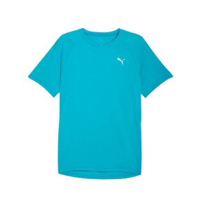 Kort�rmet T-shirt til M�nd Puma M Run Velocity Speed Bl�