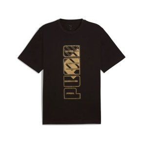 Kort�rmet T-shirt til M�nd Puma Maximal Metallic Relaxed Tee Sort