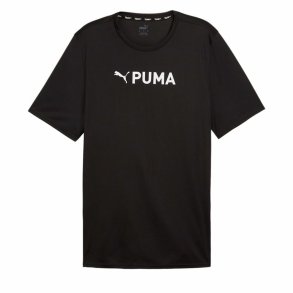 Kortrmet T-shirt til Mnd Puma Fit Ultrabreath Sort