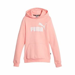 Sweatshirt til Brn Puma Ess Logo Fl Laksefarvet