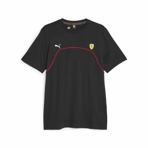 Kortrmet T-shirt til Mnd Puma Ferrari Race Sort