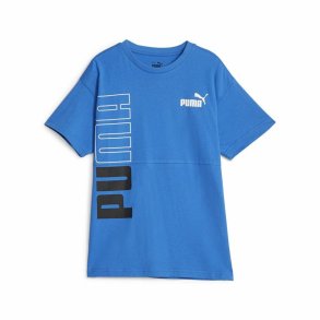 Brne Kortrmet T-shirt Puma Power Colorblock Bl