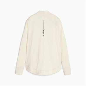 Sportsjakke til damer Puma Studio Unwind Long C Hvid