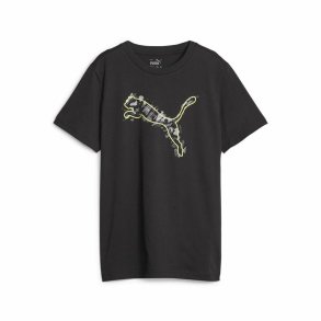 Brne Kortrmet T-shirt Puma Active Sports Graphic Sort