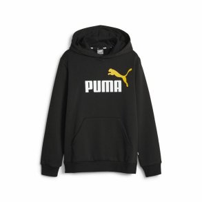 Sweatshirt til B�rn Puma Ess+ 2 Col Big Logo Sort