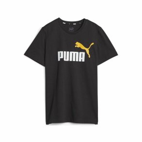 Brne Kortrmet T-shirt Puma Ess+ 2 Col Logo Sort