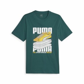 Kortrmet T-shirt til Mnd Puma Graphiccs Sneaker Grn