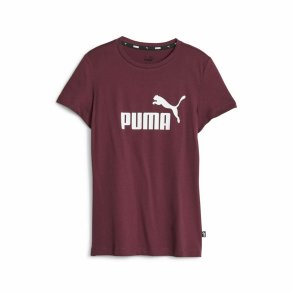 Brne Kortrmet T-shirt Puma Ess Logo Rdbrun