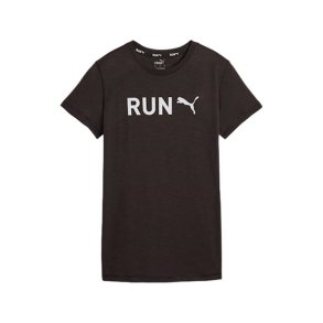 Kort�rmet T-shirt til Kvinder Puma Q3 Sort Fitness