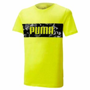 Brne Kortrmet T-shirt Puma Active Sports Graphic Gul