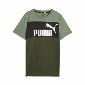 Brne Kortrmet T-shirt Puma Ess Block Grn