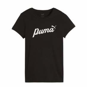 Kortrmet T-shirt til Kvinder Puma Essentials+ Script