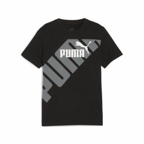 Brne Kortrmet T-shirt Puma Power Graphic Sort