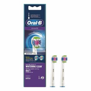 Tandbrstehoved 3D White Whitening Clean Oral-B D White Whitening Clean (2 pcs) 2 enheder