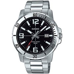 Herreur Casio COLLECTION Sort Slvfarvet ( 45 mm)