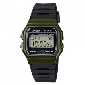 Unisex ur Casio VINTAGE Sort Grn ( 35 mm)