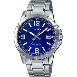 Herreur Casio CASUAL DATE STEEL - BLUE Slvfarvet ( 41,5 mm) ( 47 mm)