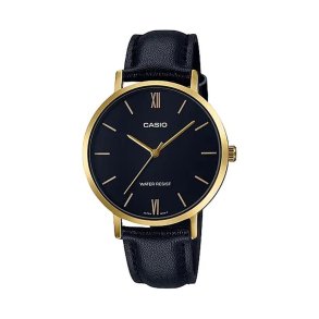 Dameur Casio 3H LEATHER - GOLD, BLACK (� 34 mm) (� 40 mm)