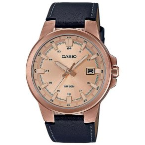 Herreur Casio 3D - LEATHER, ROSE GOLD ***SPECIAL PRICE*** Brun ( 41,5 mm)