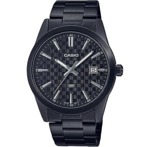Herreur Casio DATE CARBON LOOK DIAL BLACK SERIE- BLACK Sort ( 41 mm)