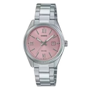 Dameur Casio LADY DATE - PINK Slvfarvet ( 30 mm)