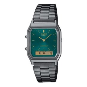 Herreur Casio AQ-230EGG-3AEF Grn Slvfarvet