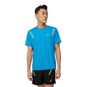 Kort�rmet T-shirt til M�nd Asics Life-Show Bl�