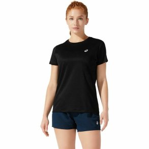 Kortrmet T-shirt til Kvinder Asics Core SS Sort