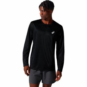 Langrmet T-shirt til Mnd Asics Core LS Sort
