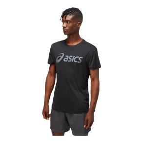 Kort�rmet T-shirt til M�nd Asics Core Sort
