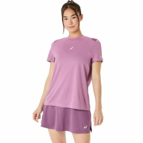 Kortrmet T-shirt til Mnd Asics Padel Court Ss Top Lilla Violet